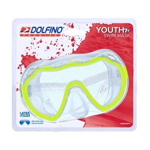 NEW Dolfino Youth Swim Mask Wide Angle View Adjustable Goggles Ages 6 and up